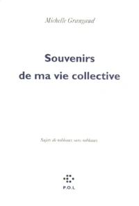 Souvenirs De Ma Vie Collective. Sujets De Tableaux Sans Tableaux