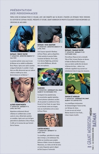Grant Morrison présente Batman Tome 4 Le dossier noir
