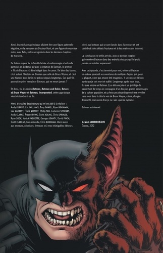 Grant Morrison présente Batman Tome 8 Requiem