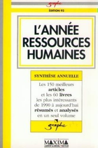  Graphe - L'Annee Ressources Humaines 1993.