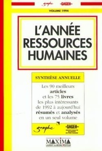  Graphe - L'Annee Ressources Humaines 1994.
