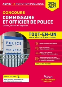 Concours commissaire de police et officier de police - Externe et interne, Catégorie A