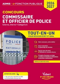 Concours commissaire de police et officier de police - Externe et interne, Catégorie A