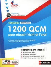 1 200 QCM pour réussir l'écrit et l'oral
