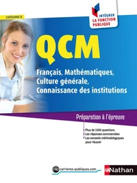 QCM français, mathématiques, culture générale, connaissance des institutions