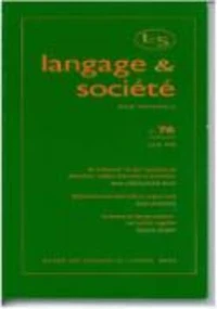 Langage et société, n° 76/juin 1996