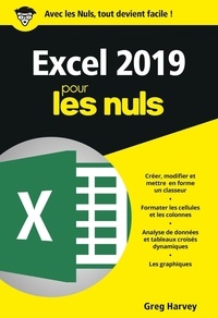 Téléchargements de livres gratuits en ligne Excel 2019 pour les nuls par Greg Harvey PDF 9782412052433