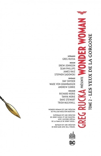 Greg Rucka présente Wonder Woman Tome 2 Les yeux de la gorgone