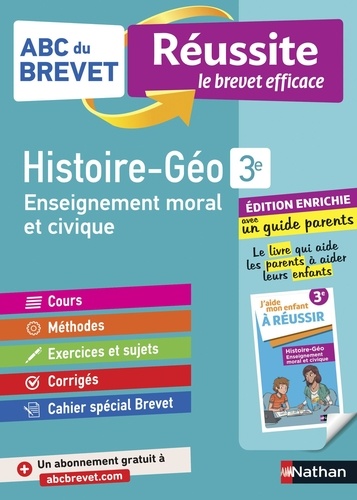Histoire-Géographie, Enseignement moral et civique 3e. Avec un guide parents  Edition 2021