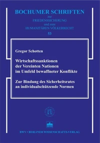 Wirtschaftssanktionen der Vereinten Nationen im Umfeld bewaffneter Konflikte