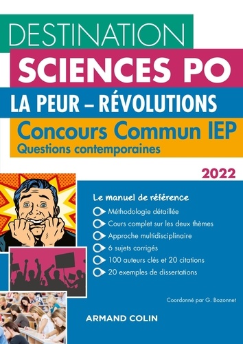 Questions contemporaines. Concours commun IEP  Edition 2022