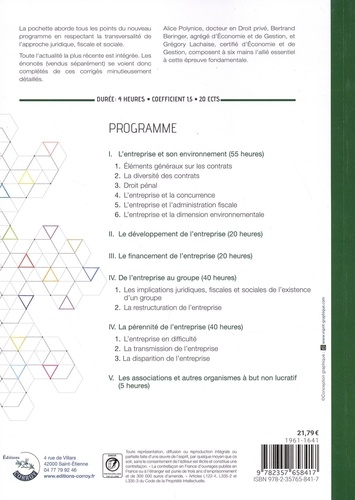 Gestion juridique, fiscale et sociale DSCG 1. Corrigé, cas pratiques  Edition 2019-2020