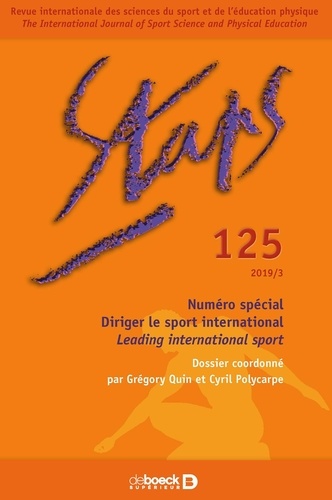 Staps N° 125/2019-3 Diriger le sport international