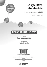 Le gouffre du diable suivi de Les naufragés d'Orphée
