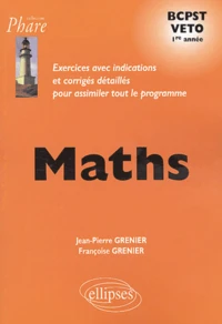 Maths BCPST Veto 1e année