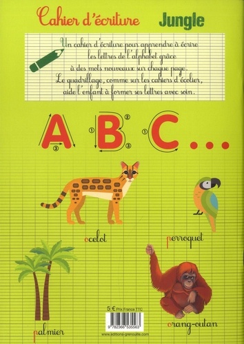 Cahier d'écriture Jungle