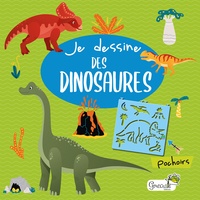  Grenouille éditions - Je dessine des dinosaures - Pochoirs.