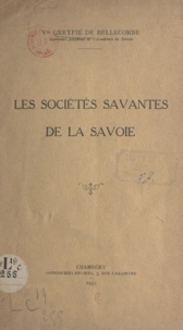  Greyfié de Bellecombe - Les sociétés savantes de la Savoie.