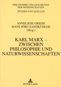 Karl Marx-Zwischen philosophie und naturwissenschaften