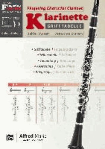 Grifftabelle Klarinette Deutsches System | Fingering Charts Bb-Clarinet Oehler System - Zweisprachige Grifftabelle für die Klarinette in deutscher Griffweise mit Trillertabelle, Ansatz- und Pflegetipps.