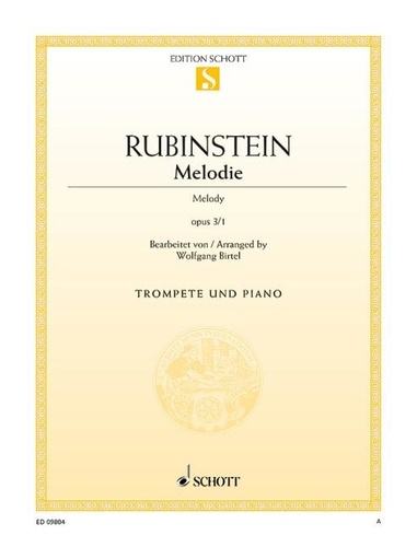 Grigorjewitsch Rubinstejn - Melody - op. 3/1. trumpet in Bb and piano..