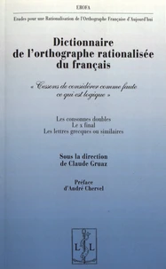 Dictionnaire de l'orthographe rationalisée du français
