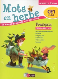 Français CE1 Mots en herbe