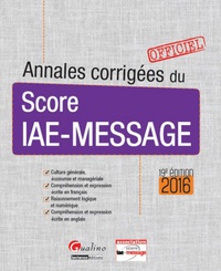  Gualino - Annales corrigées du score IAE-MESSAGE.