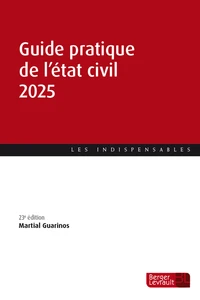 Guide pratique de l'état civil