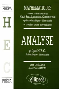 Maths Analyse Prepa H E C