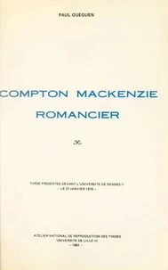 Compton Mackenzie, romancier