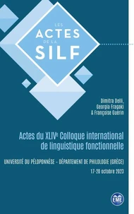Actes du XLIVe Colloque international de linguistique fonctionnelle
