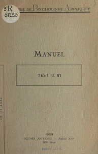 Manuel d'application: Test U. 81