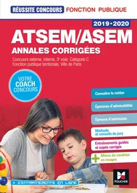 ATSEM/ASEM annales corrigées