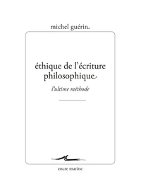Éthique de l’écriture philosophique