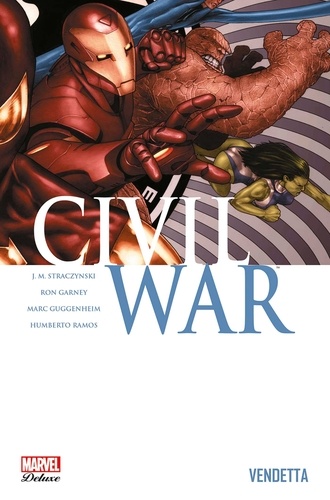 Coffret Marvel 3 Livres : Civil War + Vendetta + Mort De Captain America - État Excellent