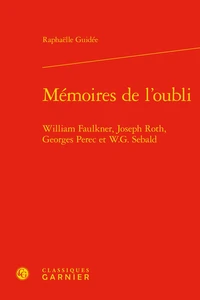 Mémoires de l'oubli