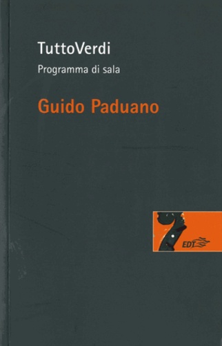 Guido Paduano - TuttoVerdi - Programma di sala.