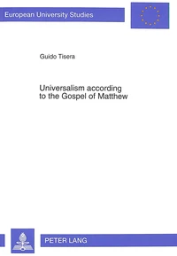 Universalism according to the Gospel of Matthew