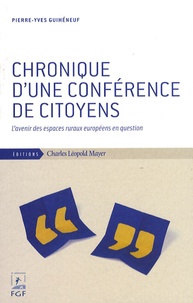 Chronique d'une conférence de citoyens