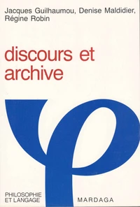 Discours et archive