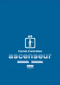 Carnet d'entretien pour ascenseur