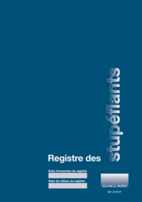 Registre comptable des stupéfiants en pharmacie