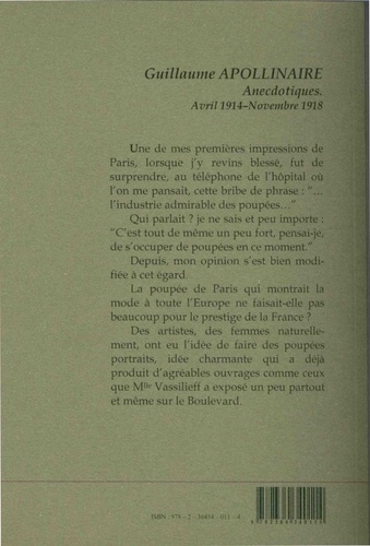 Anecdotiques. Volume 2, Avril 1914 - Novembre 1918