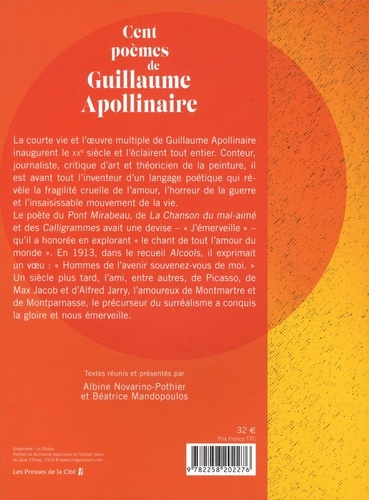 Cent poèmes de Guillaume Apollinaire