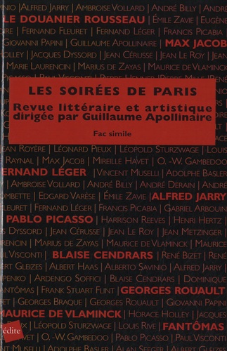 Guillaume Apollinaire et Jean Cérusse - Les soirées de Paris - Revue littéraire et artistique dirigée par Guillaume Apollinaire.