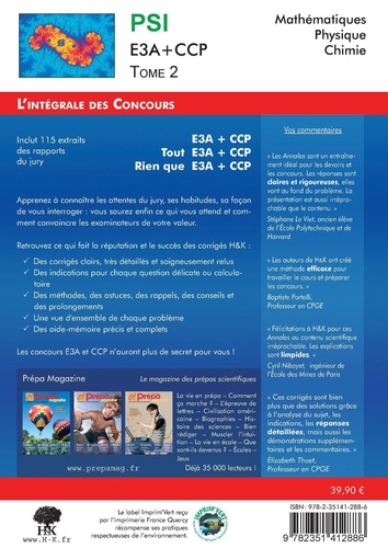 Concours CCP et E3A PSI. Tome 2, 2009-2011