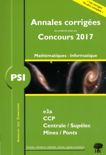 PSI Mathématiques Informatique  Edition 2017