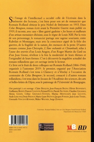 Centenaire de Colas Breugnon. Romain Rolland romancier