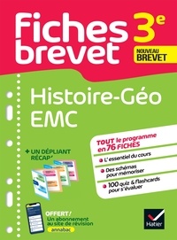 Guillaume d'Hoop et Florence Holstein - Fiches brevet HIstoire-Géographie EMC 3e Brevet 2024 - fiches de révision & quiz.